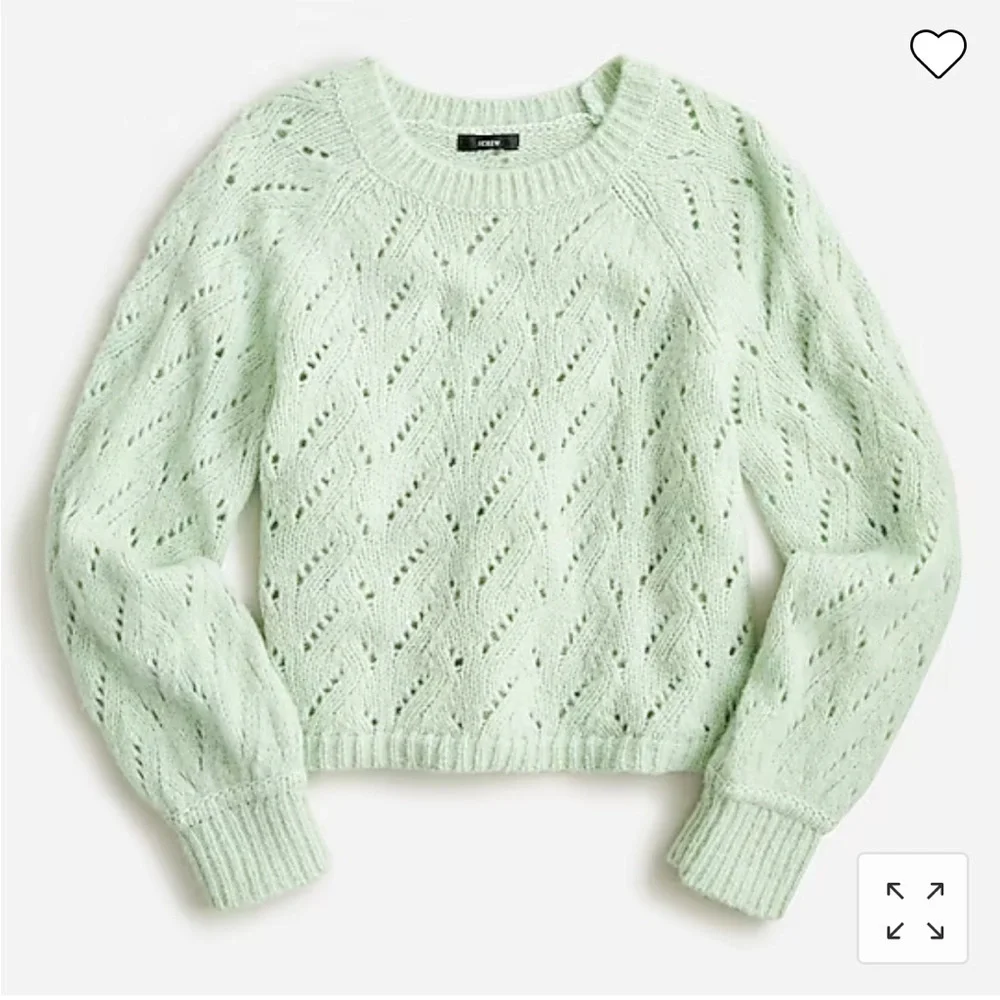 J.Crew Pointelle crewneck sweater